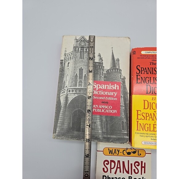 Spanish English Dictionary Lot of 2 Dictionaries & Phrase Book - Picture 7 of 12